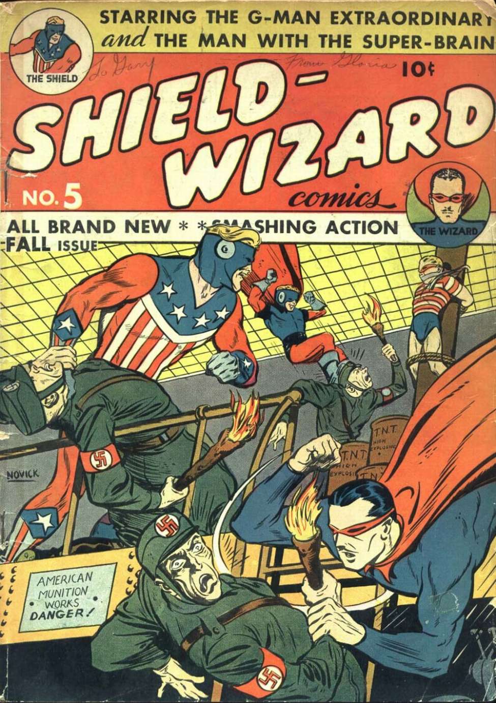 Book Cover For Shield Wizard Comics 5