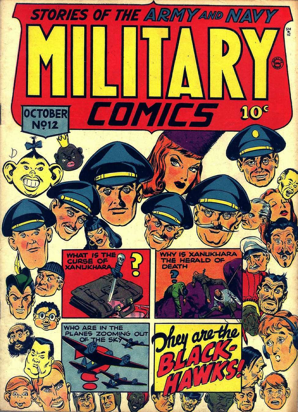 Book Cover For Military Comics 12 - Version 1