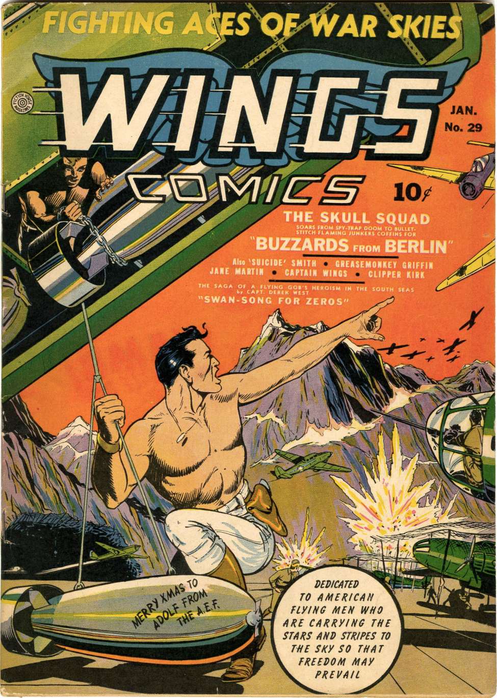 Comic Book Cover For Wings Comics 29 - Version 2