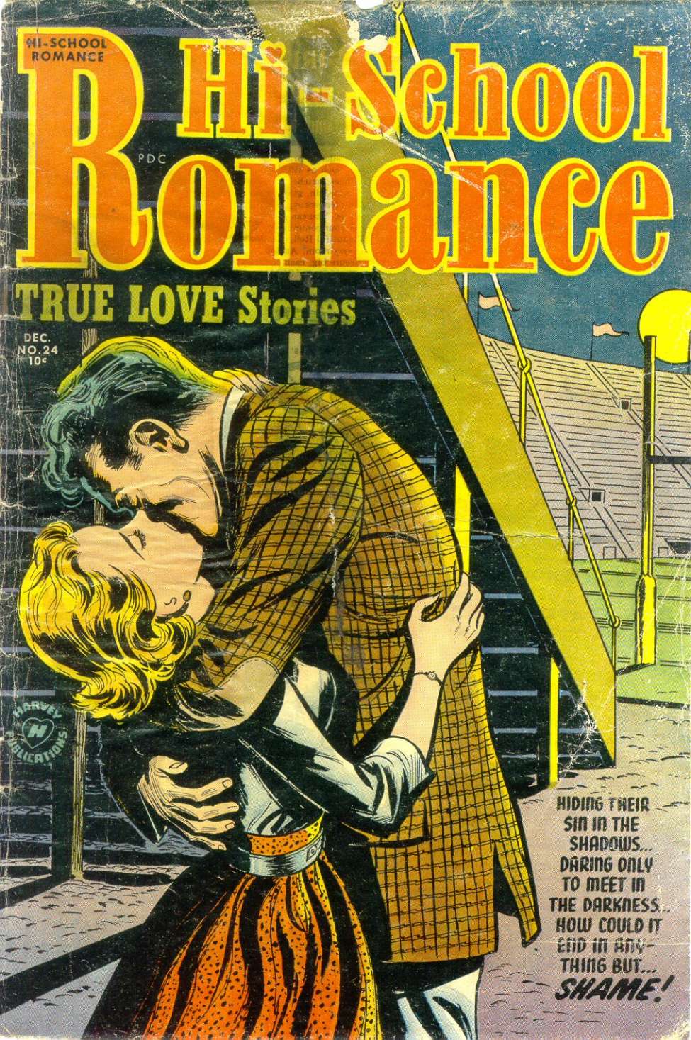 Comic Book Cover For Hi-School Romance 24