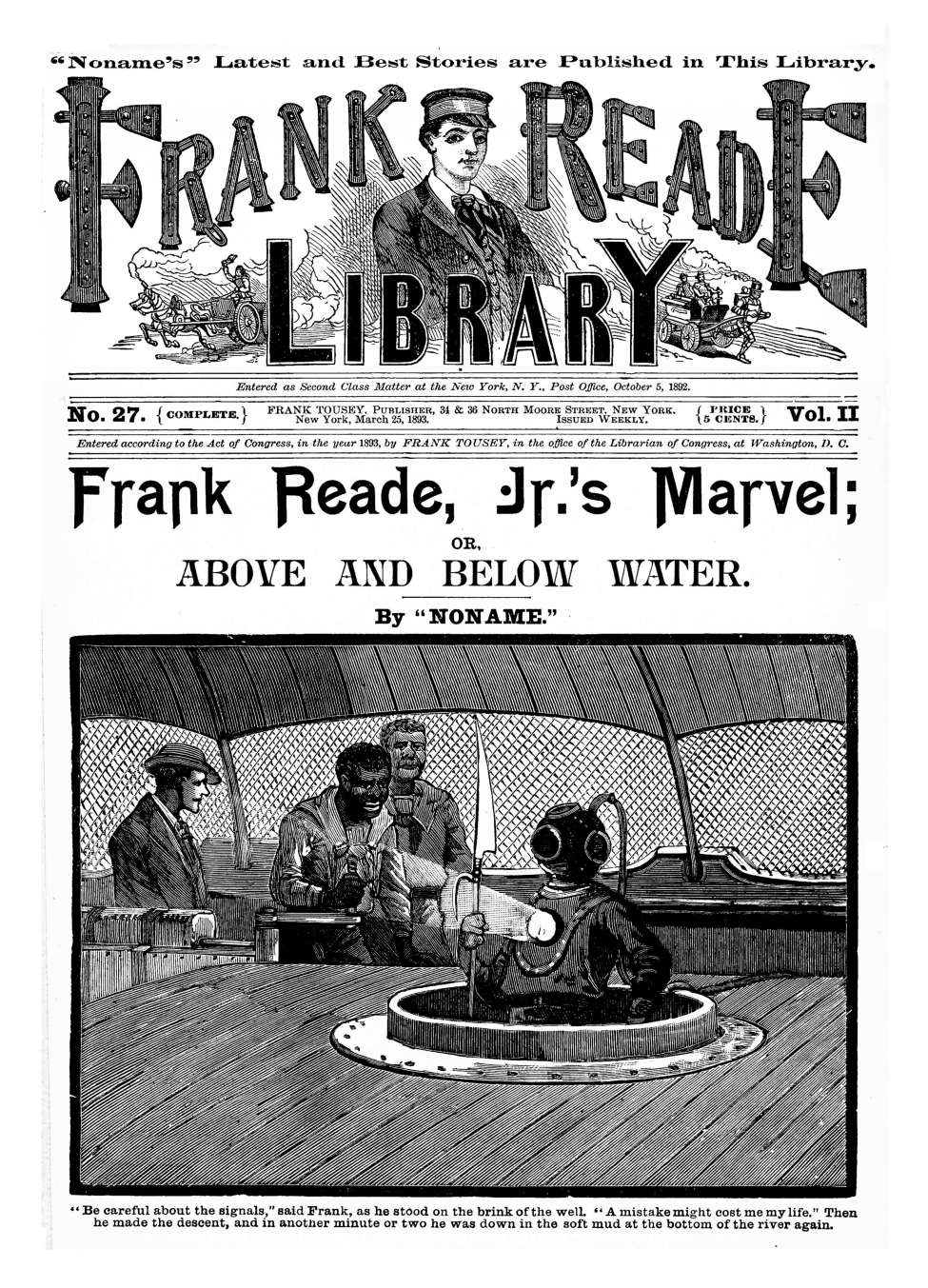 Comic Book Cover For v02 27 - Frank Reade, Jr.'s Marvel