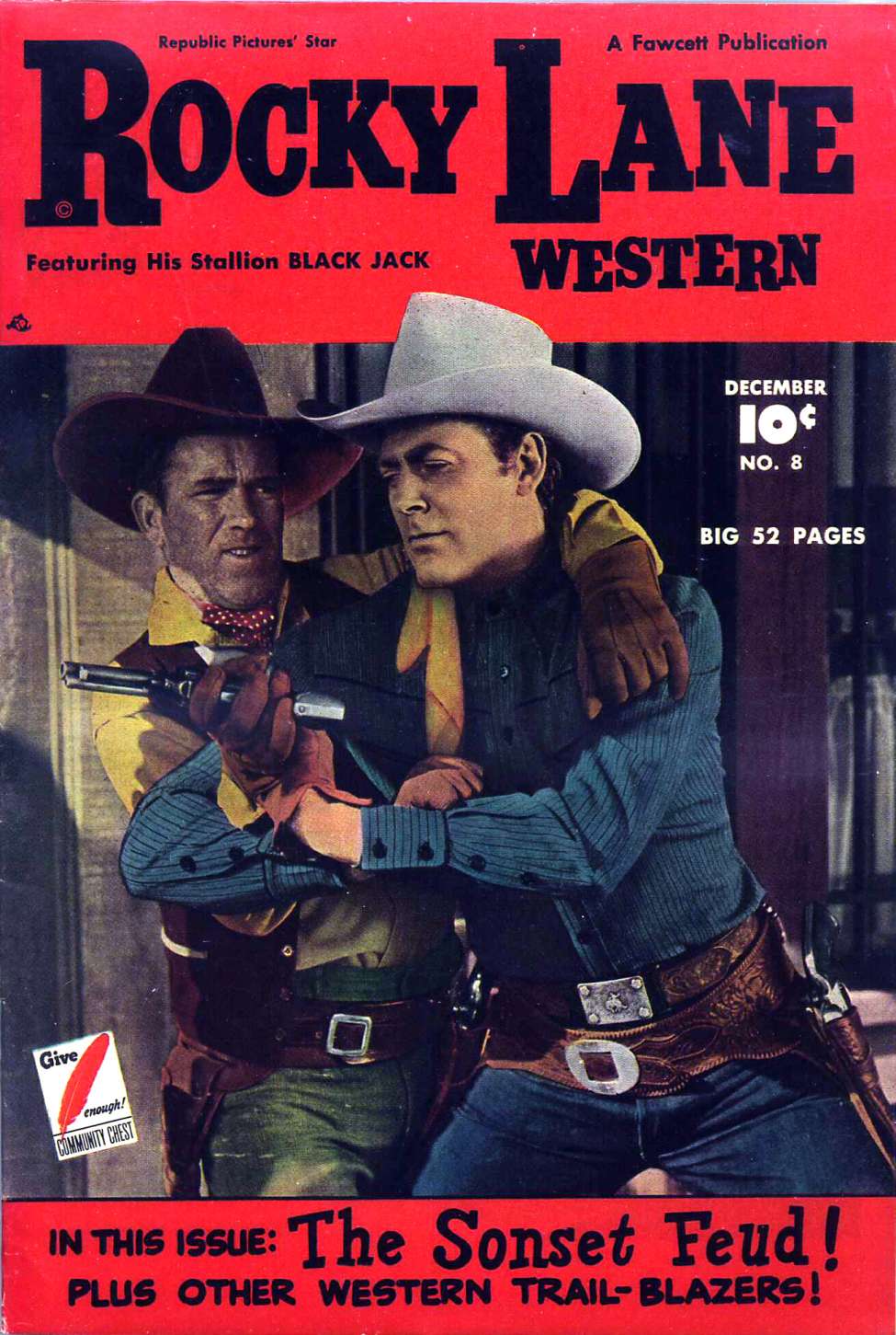 Rocky Lane Western 8 - Version 1 (Fawcett)