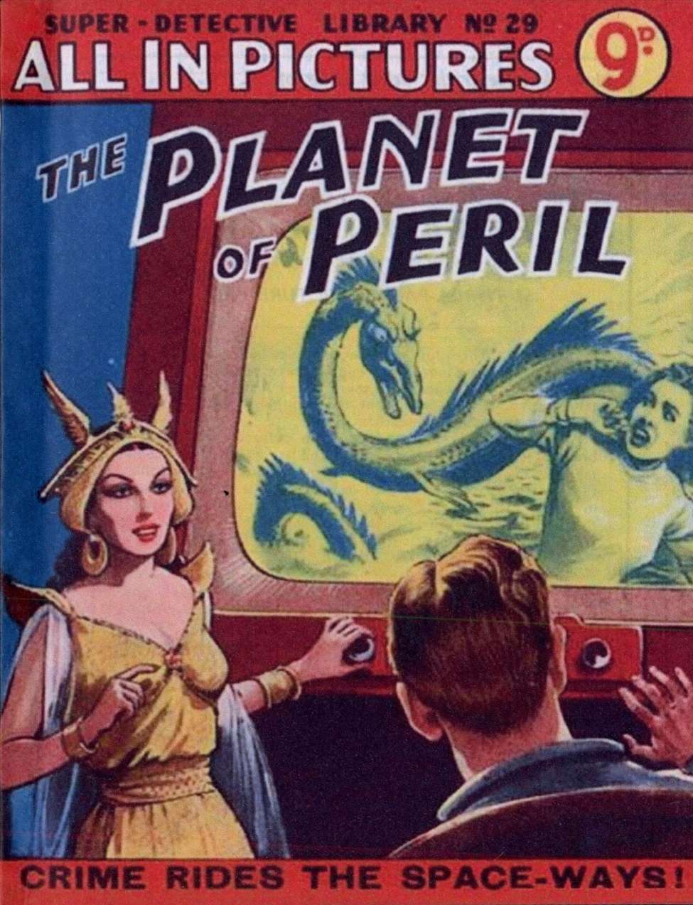 Comic Book Cover For Super Detective Library 29 - The Planet of Peril