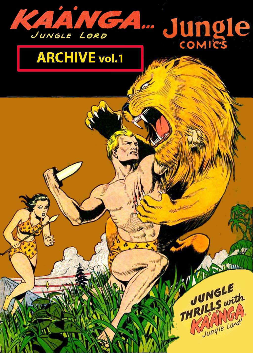Comic Book Cover For Kaanga vol.1 -Jungle Comics Archive (Fiction House)