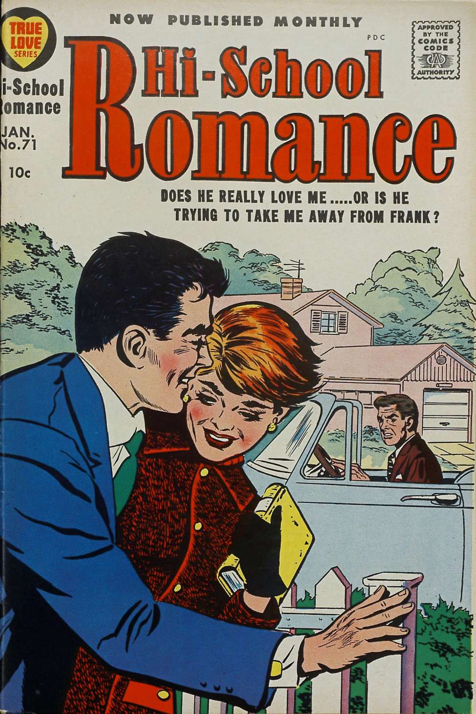 Comic Book Cover For Hi-School Romance 71