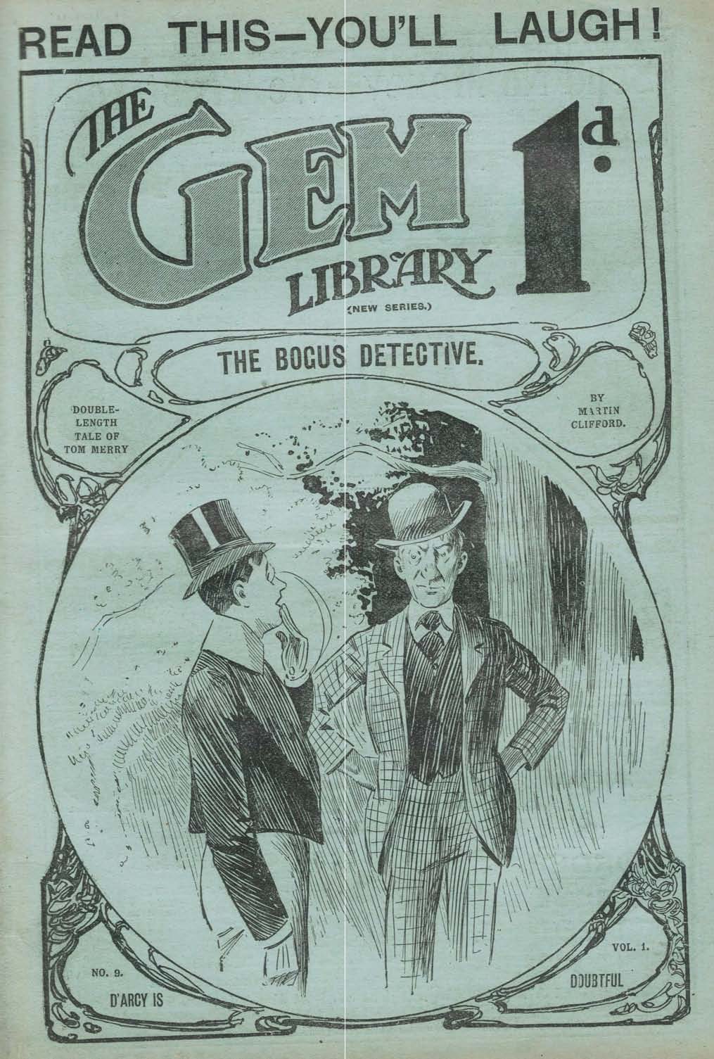 Comic Book Cover For The Gem v2 9 - The Bogus Detective