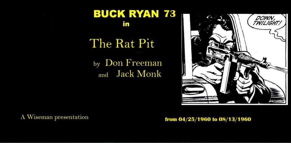 Comic Book Cover For Buck Ryan 73 - The Rat Pit