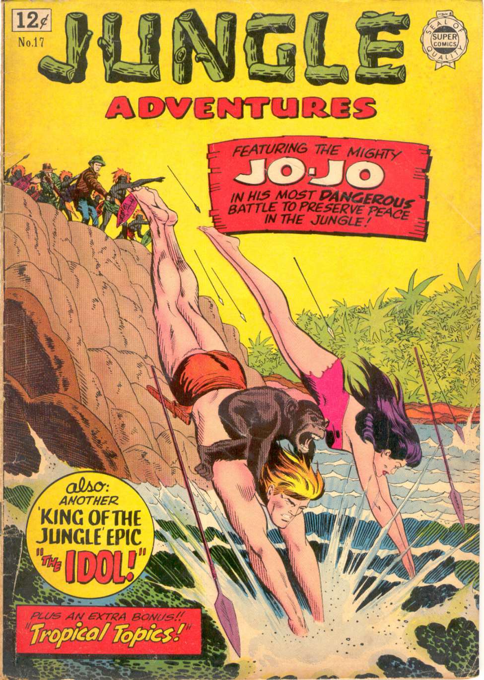 Comic Book Cover For Jungle Adventures 17 - Version 2