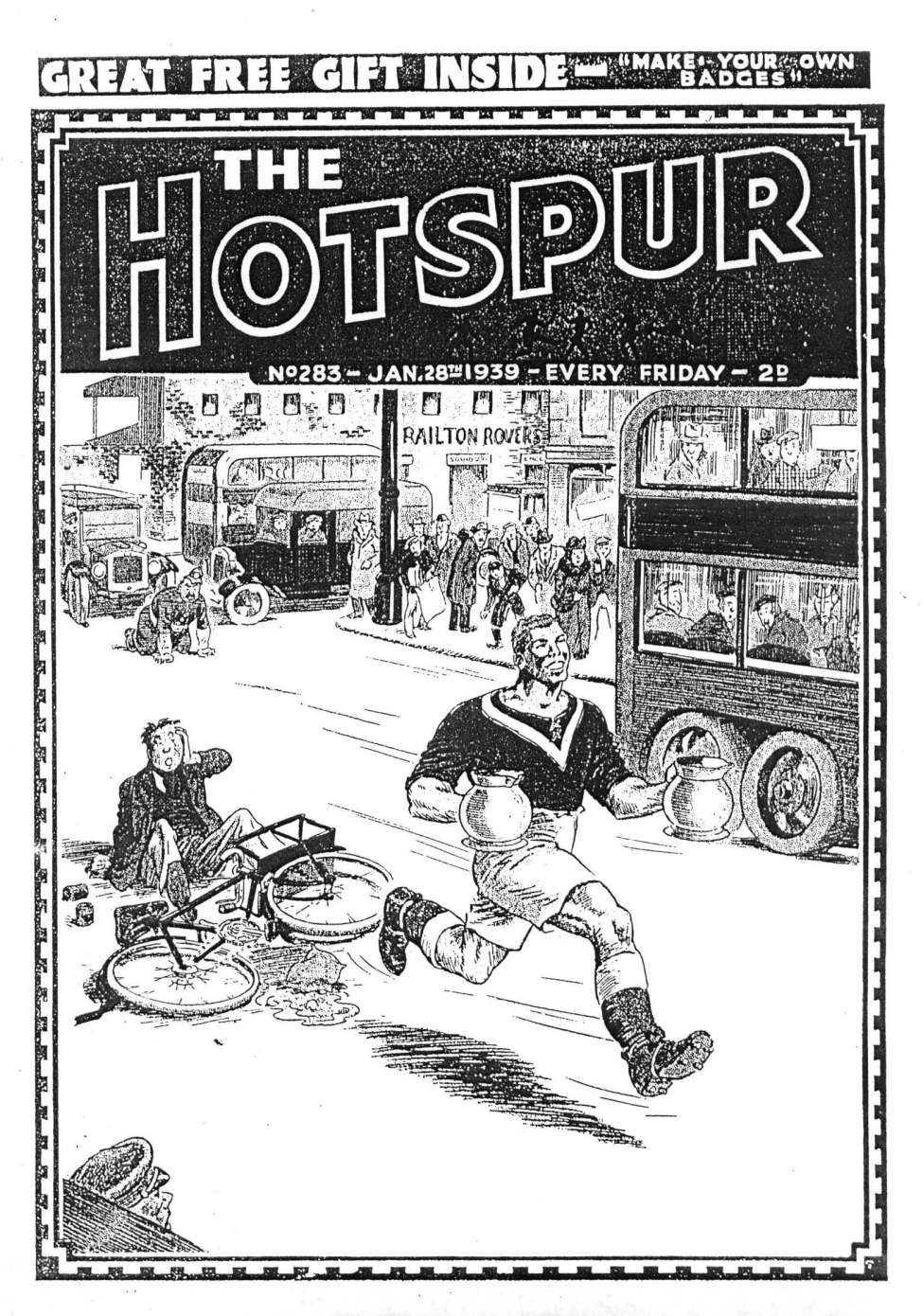 Comic Book Cover For The Hotspur 283