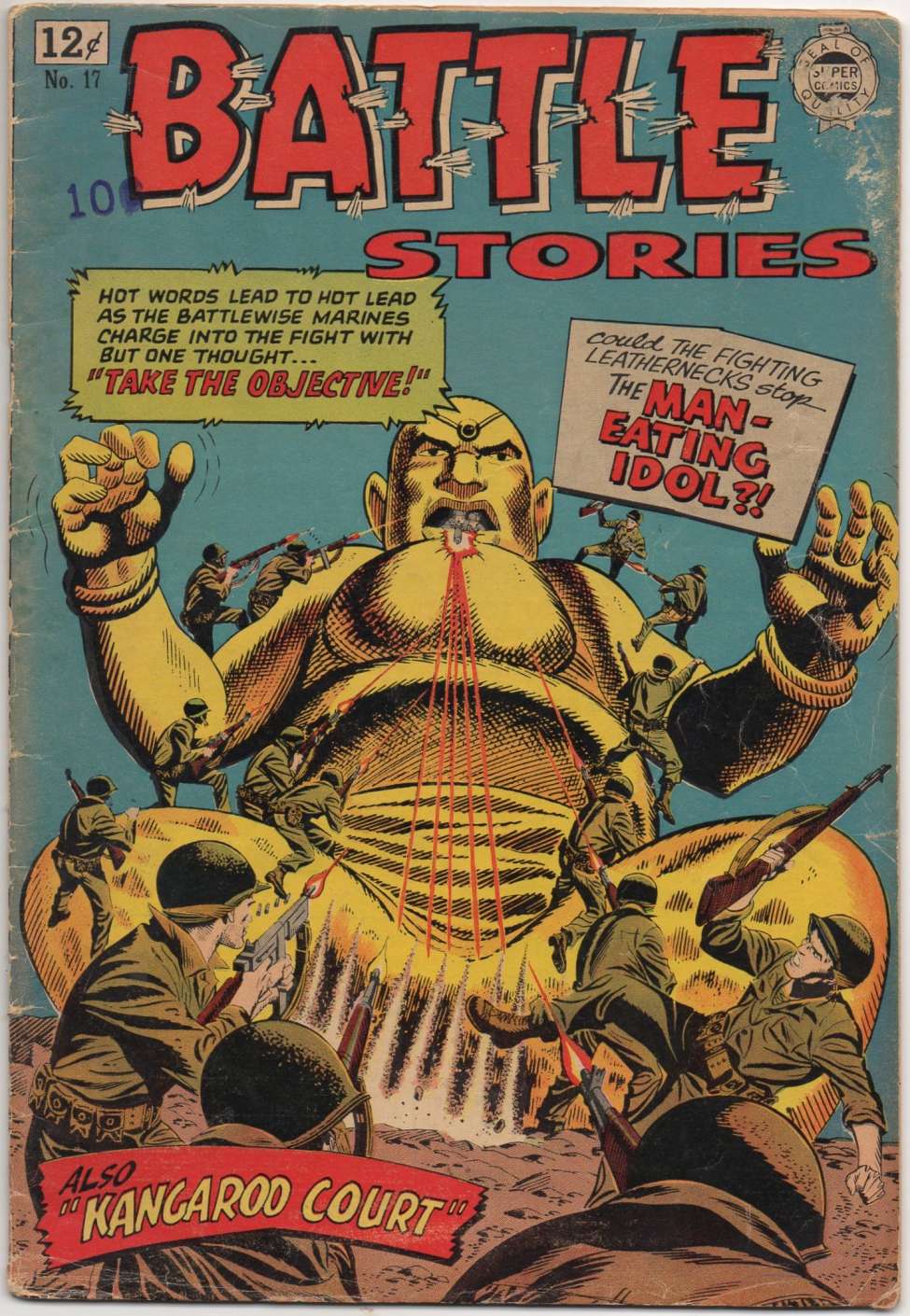 Comic Book Cover For Battle Stories 17