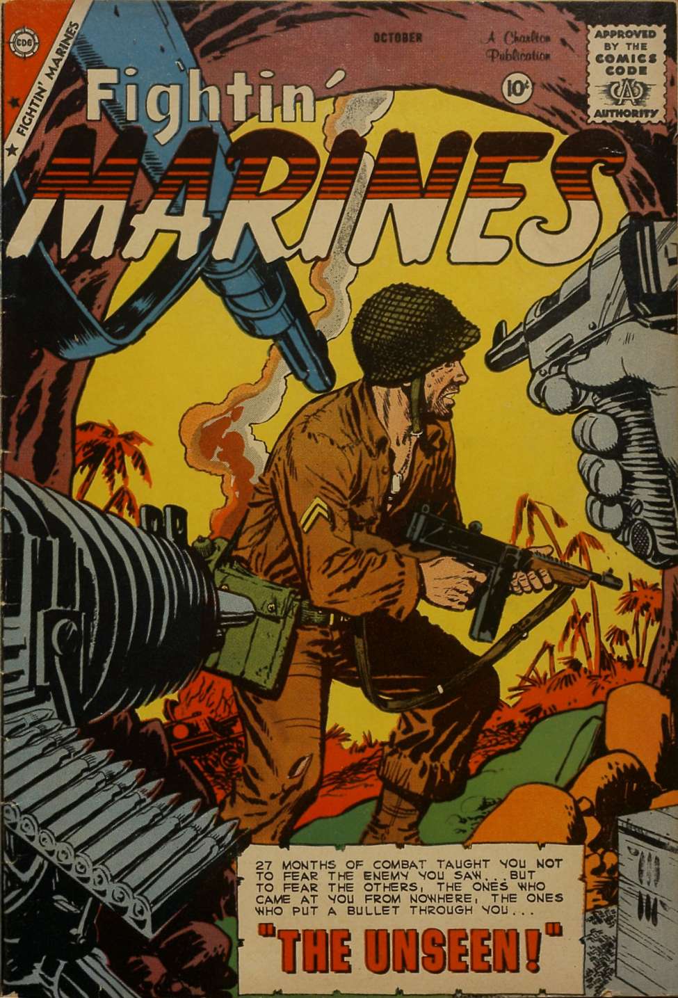 Comic Book Cover For Fightin' Marines 32 - Version 1