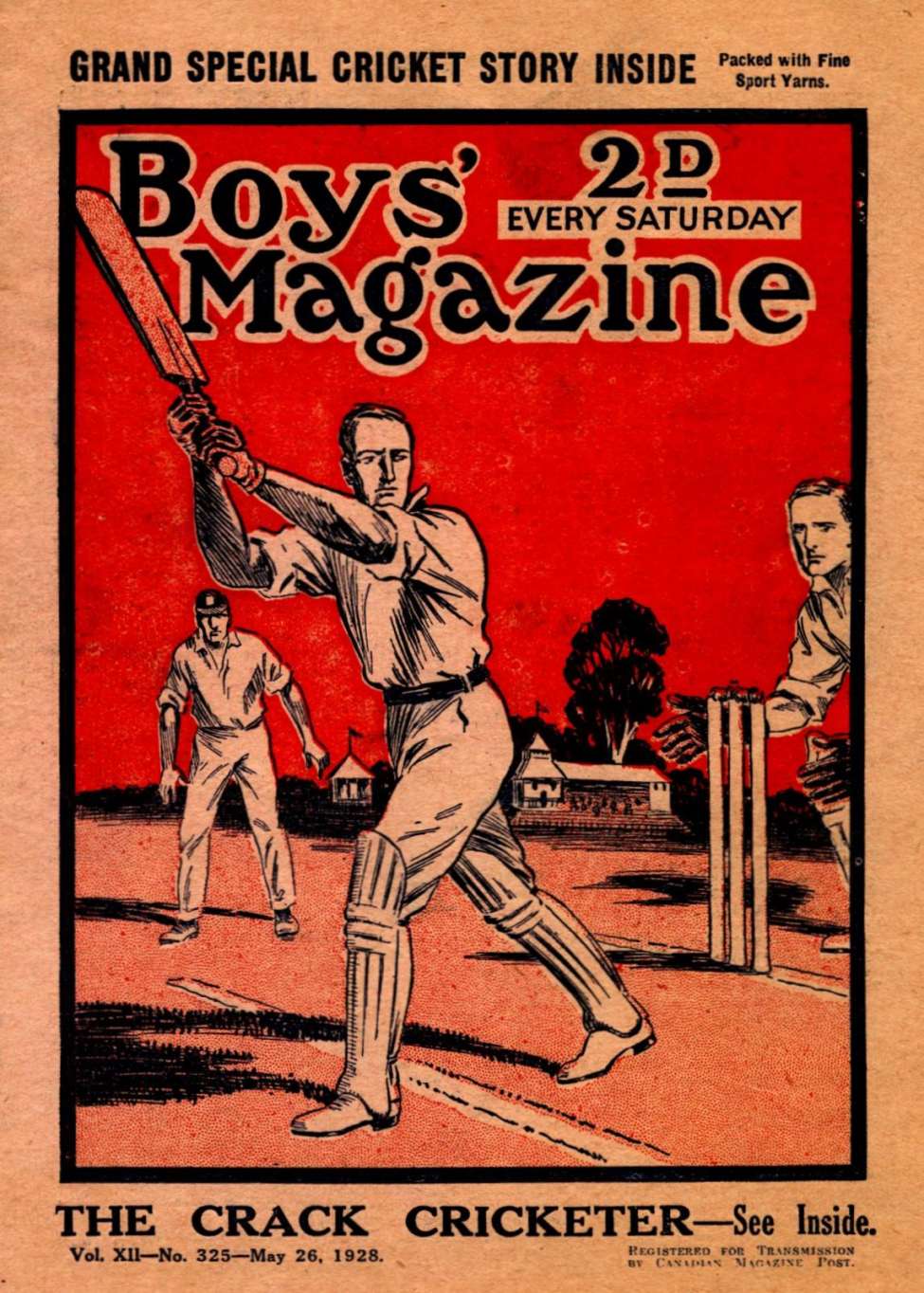 Book Cover For Boys' Magazine 325