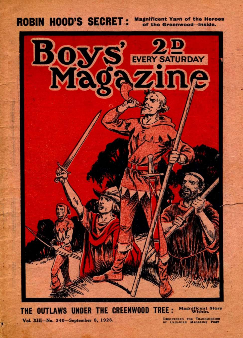 Book Cover For Boys' Magazine 340