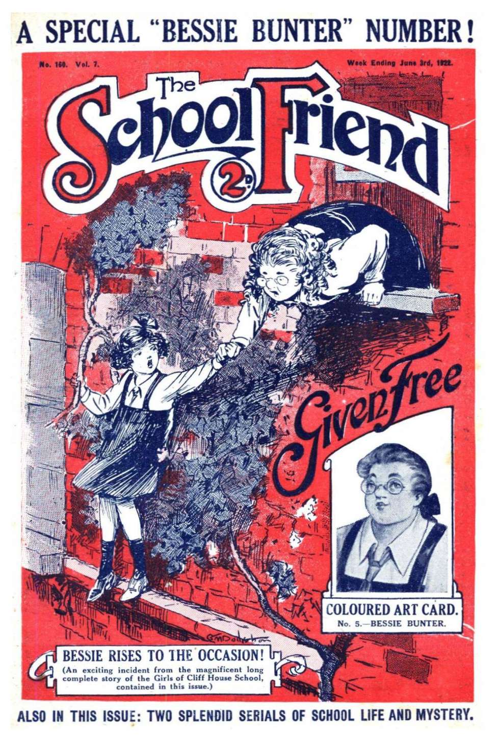 Comic Book Cover For The School Friend 160