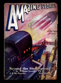 Large Thumbnail For Amazing Stories v10 10 - Beyond the Stratosphere - William Lemkin