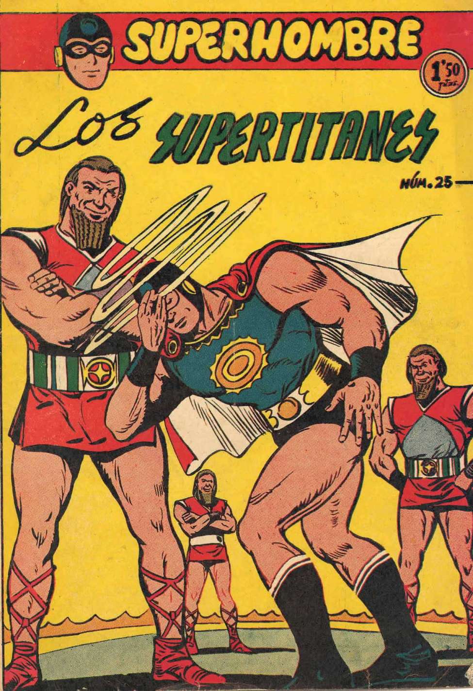 Comic Book Cover For SuperHombre 25 Los SuperTitanes