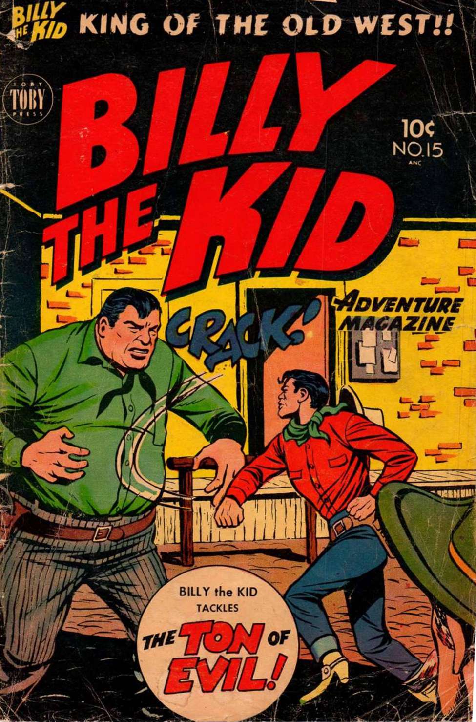 Comic Book Cover For Billy the Kid Adventure Magazine 15