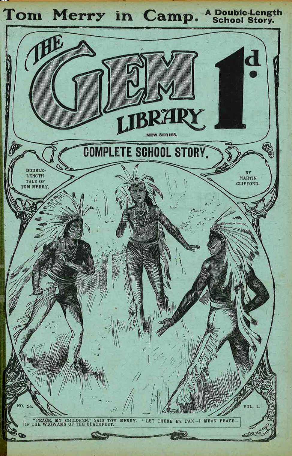 Book Cover For The Gem v2 24 - Tom Merry in Camp