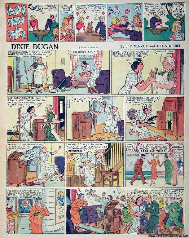Comic Book Cover For Dixie Dugan 1938 - Sundays
