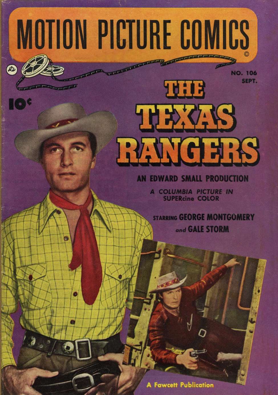 Book Cover For Motion Picture Comics 106 The Texas Rangers