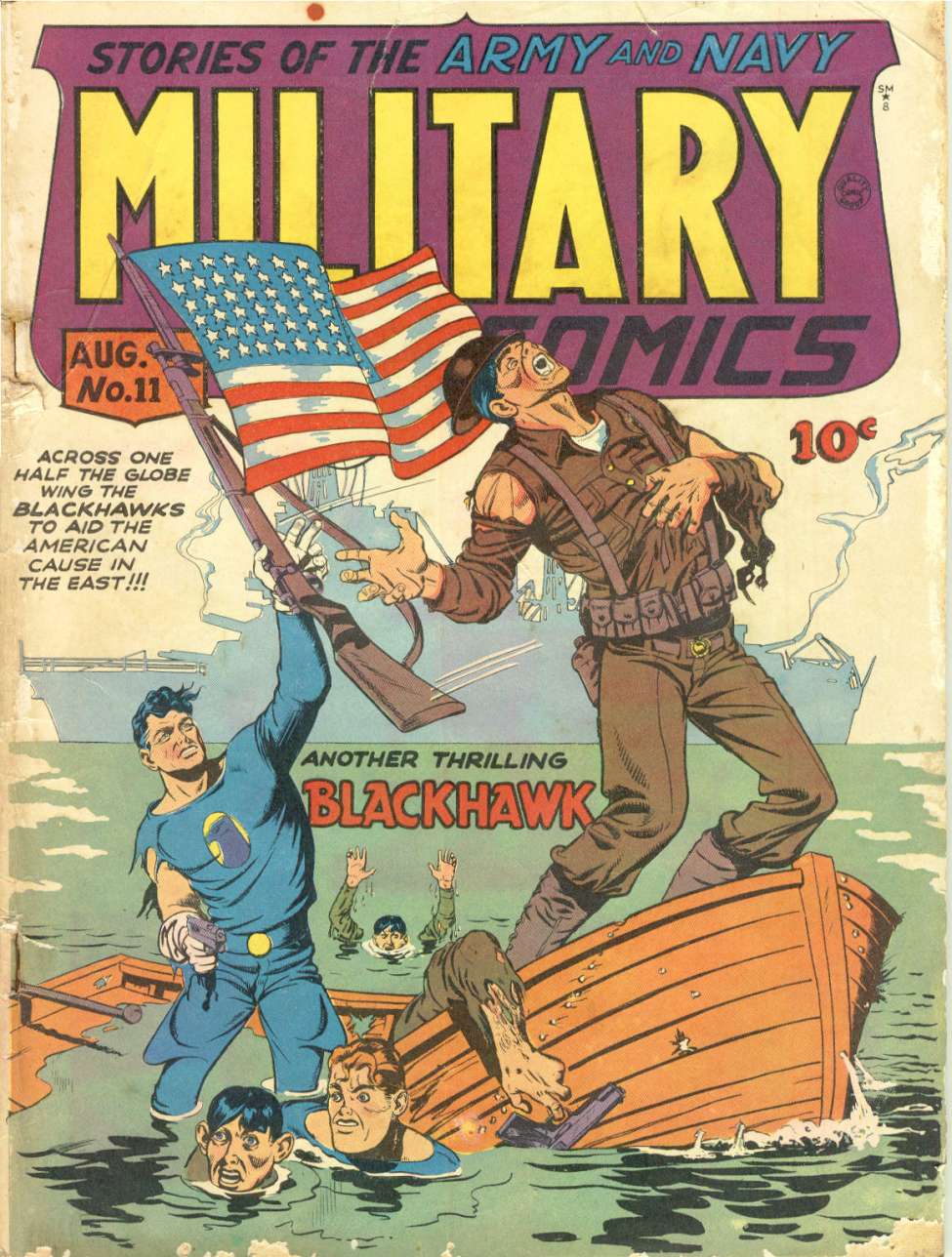 Book Cover For Military Comics 11