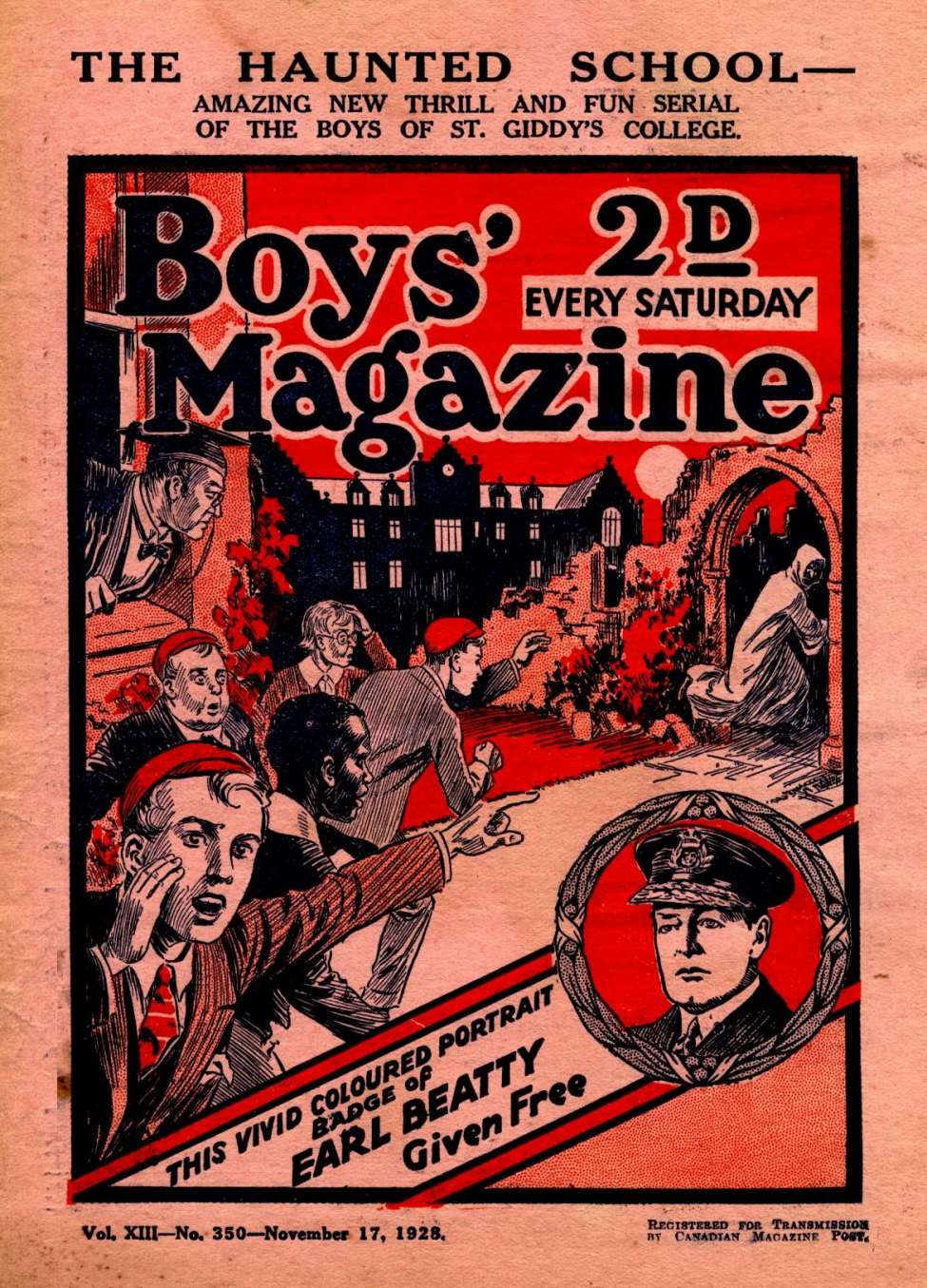 Book Cover For Boys' Magazine 350