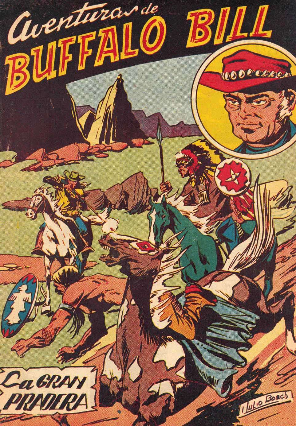 Comic Book Cover For Aventuras de Buffalo Bill 56 La gran pradera