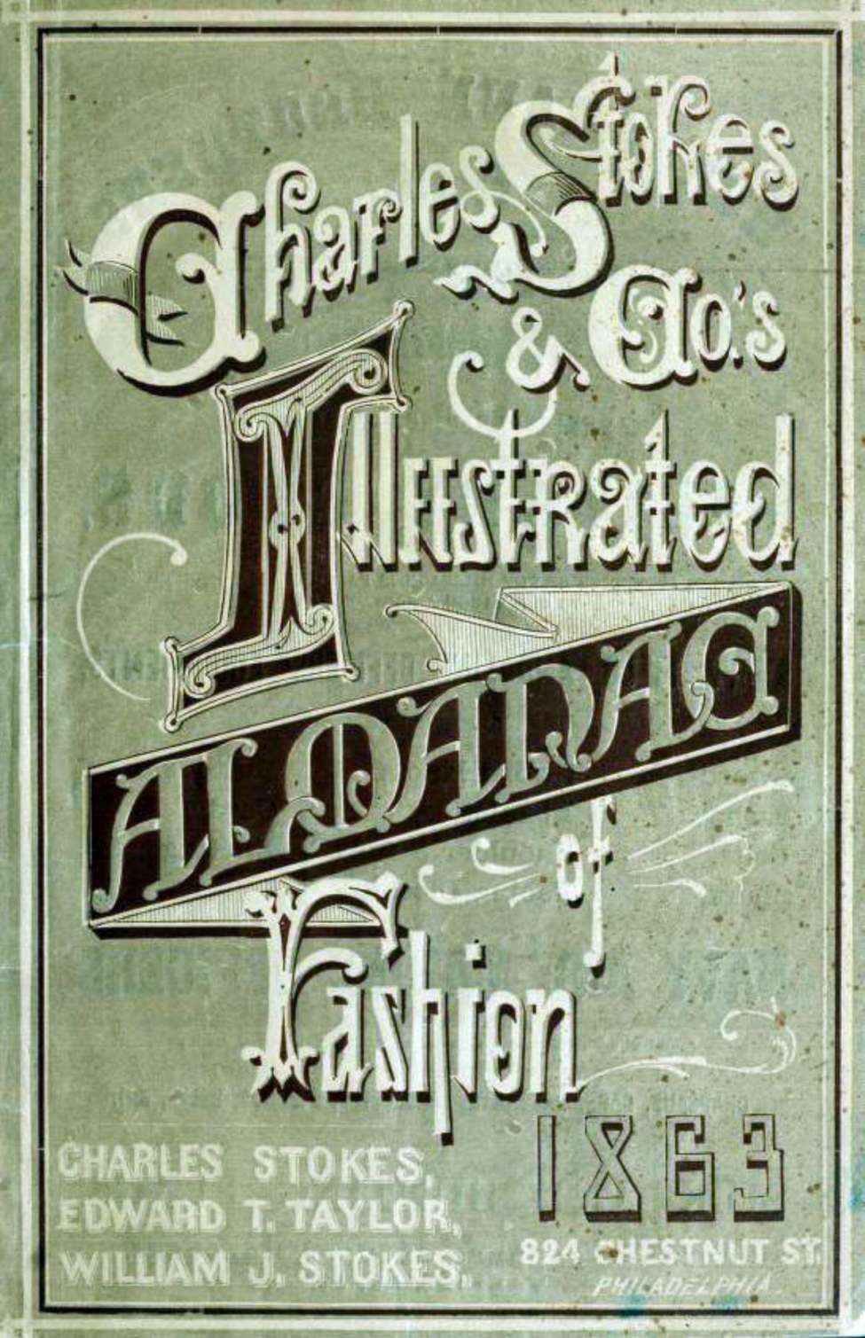 Comic Book Cover For Illustrated Almanac of Fashion for 1863