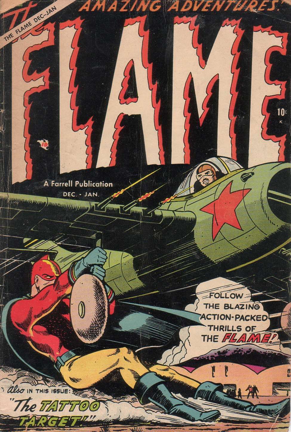 Comic Book Cover For The Flame 1