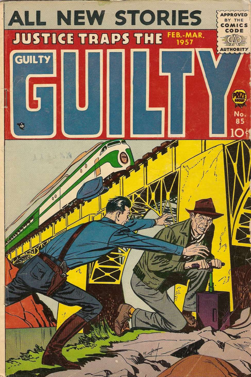 Comic Book Cover For Justice Traps the Guilty 85