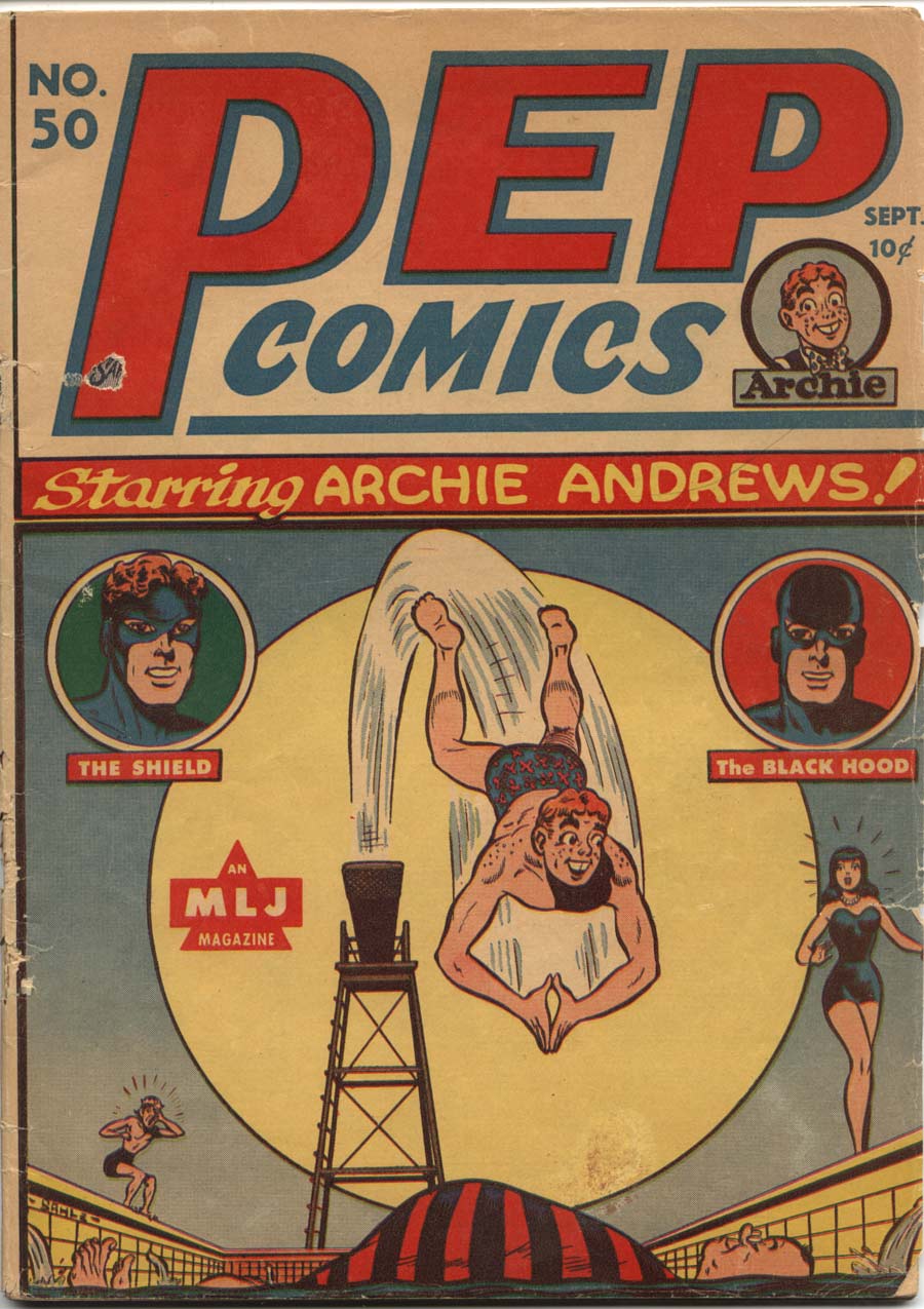 Comic Book Cover For Pep Comics 50