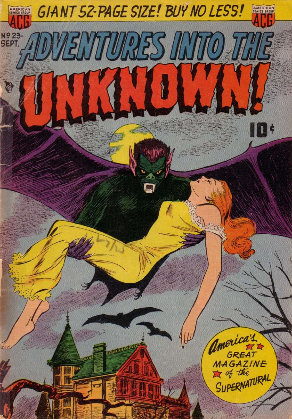 Comic Book Cover For Adventures into the Unknown 23