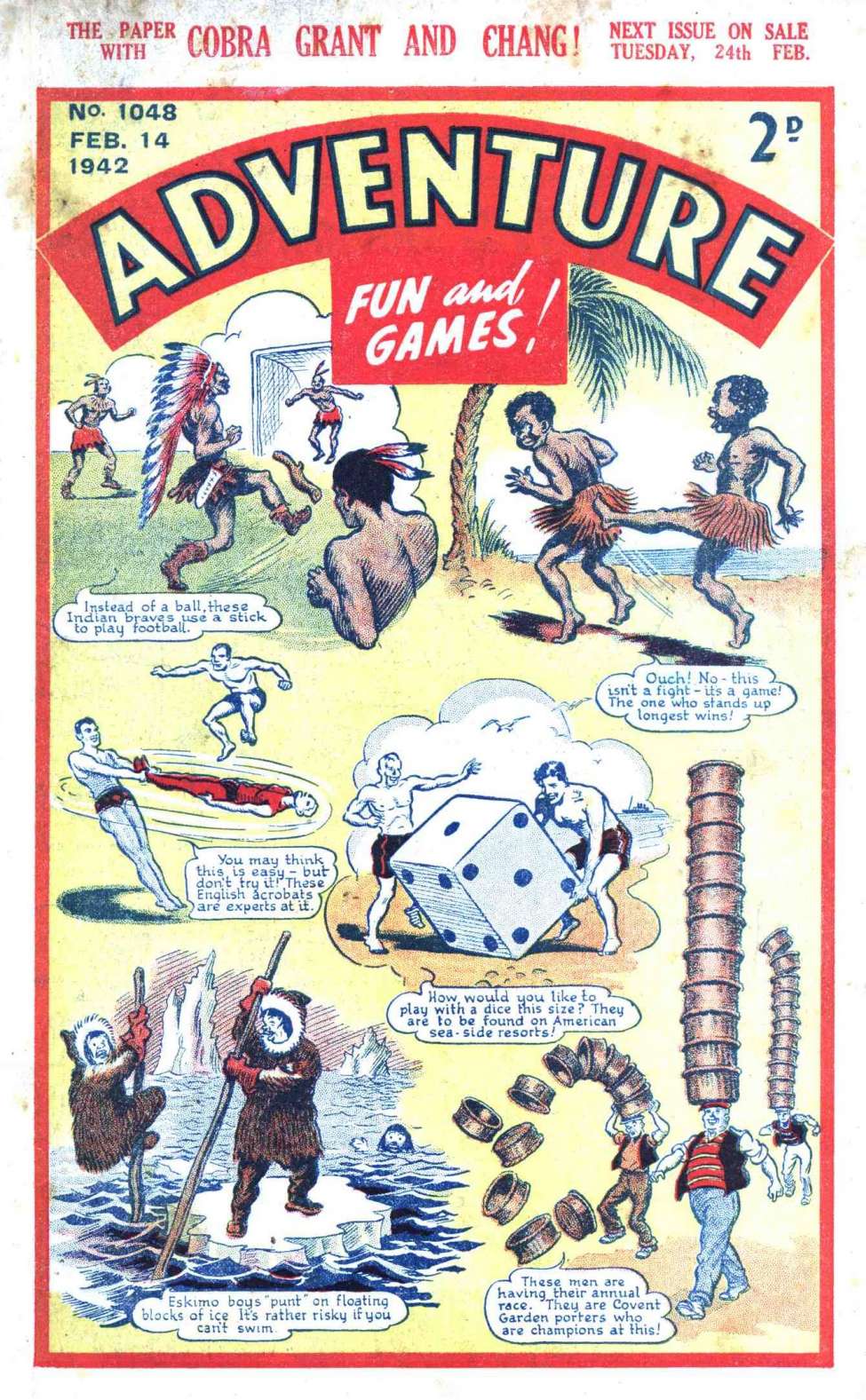Comic Book Cover For Adventure 1048
