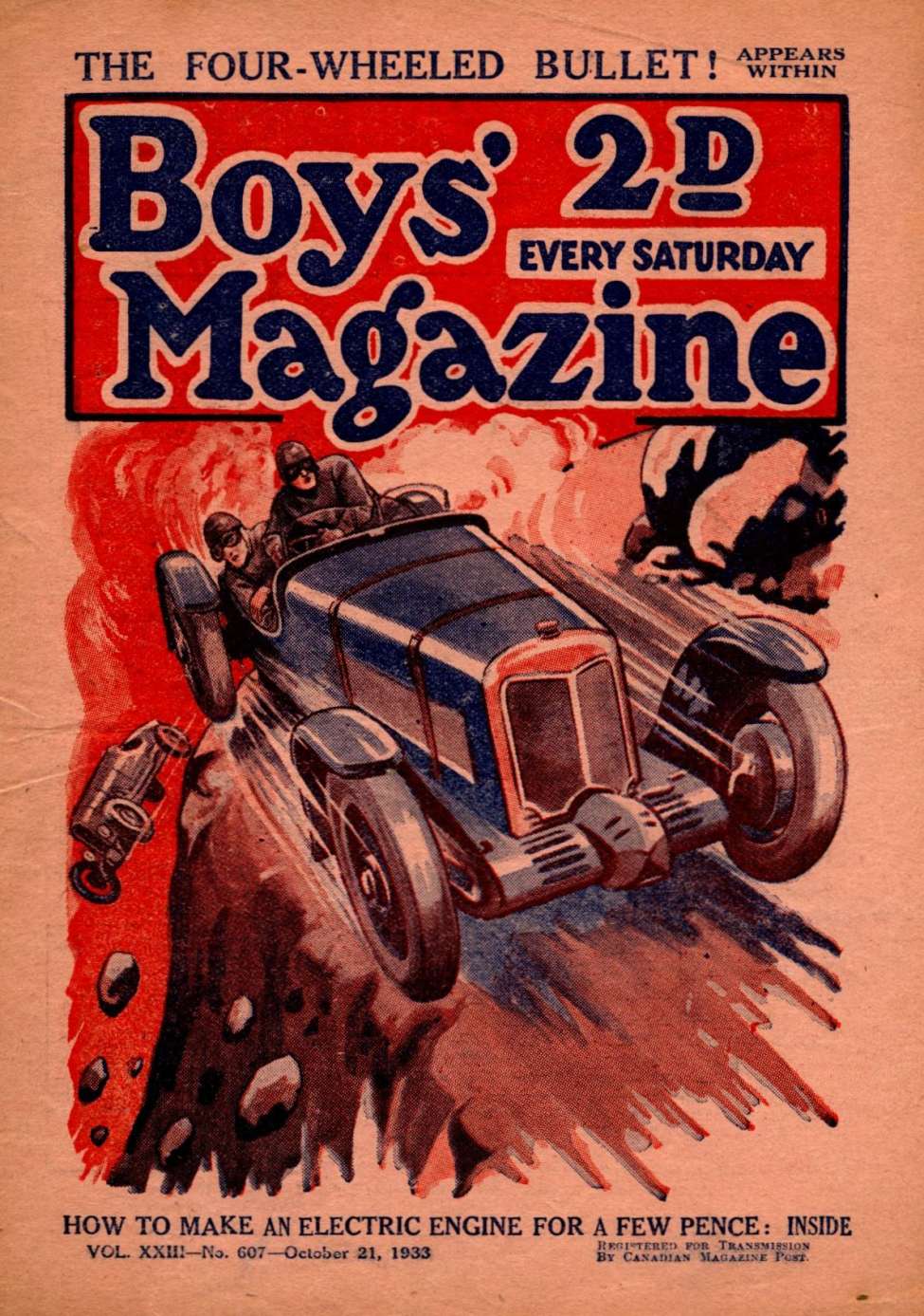 Book Cover For Boys' Magazine 607
