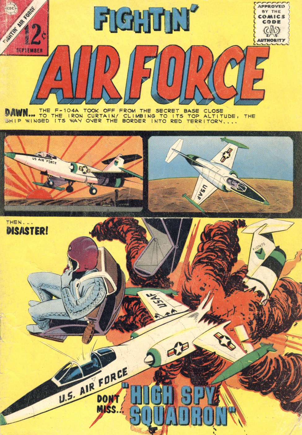 Comic Book Cover For Fightin' Air Force 45