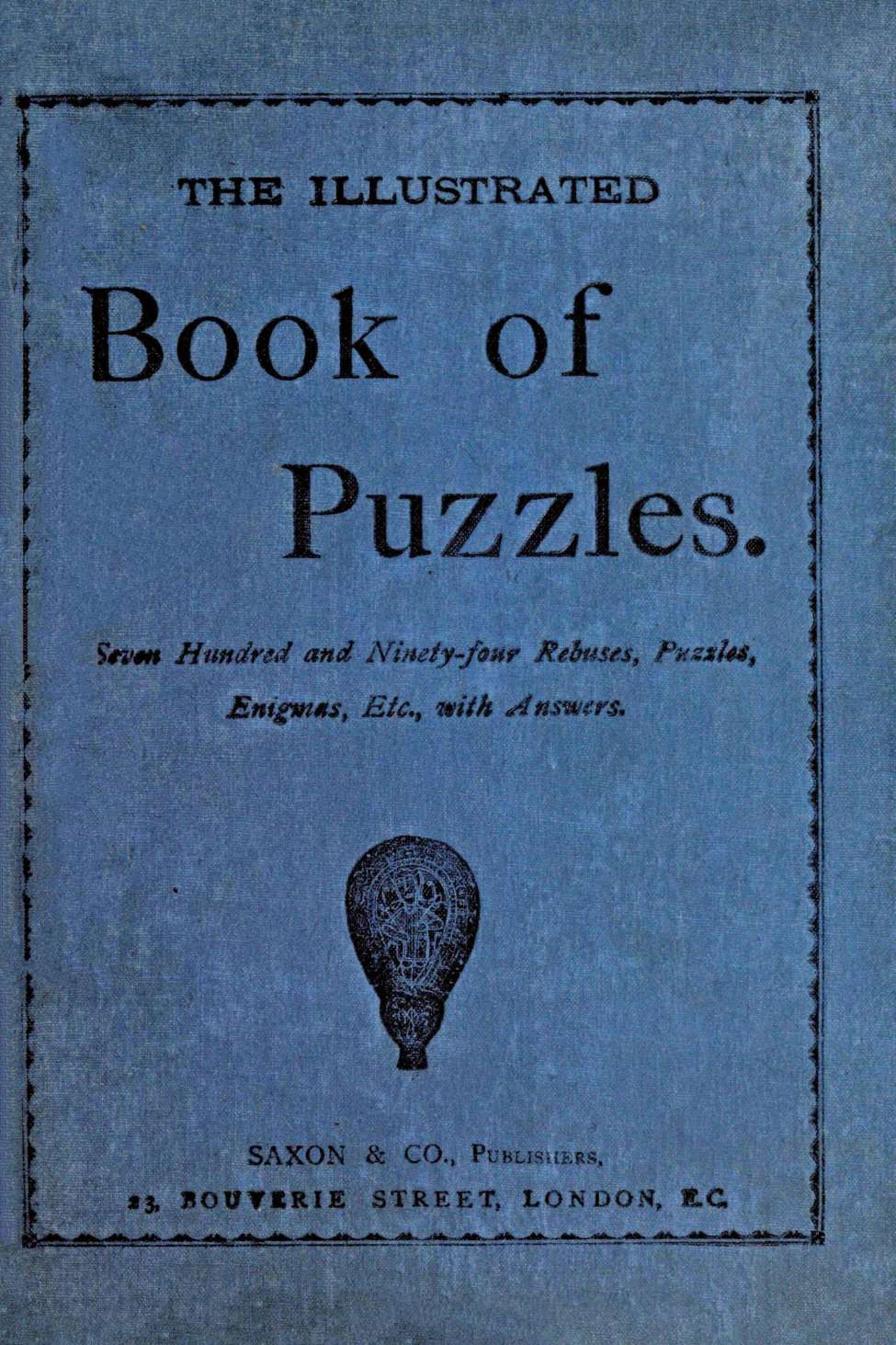 Book Cover For Everybody's Illustrated Book of Puzzles