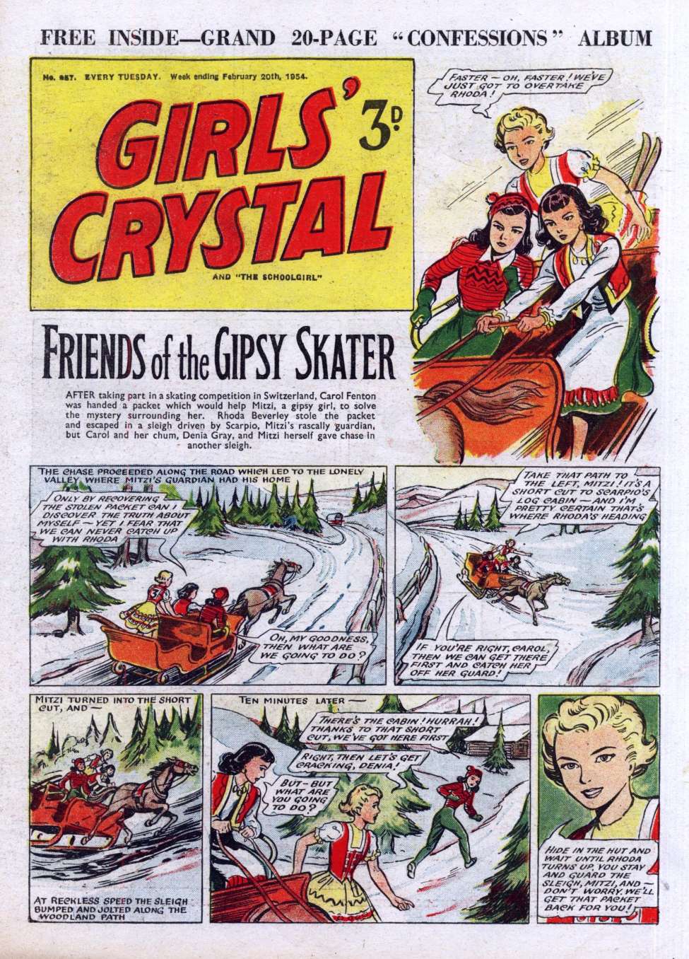 Comic Book Cover For Girls' Crystal 957