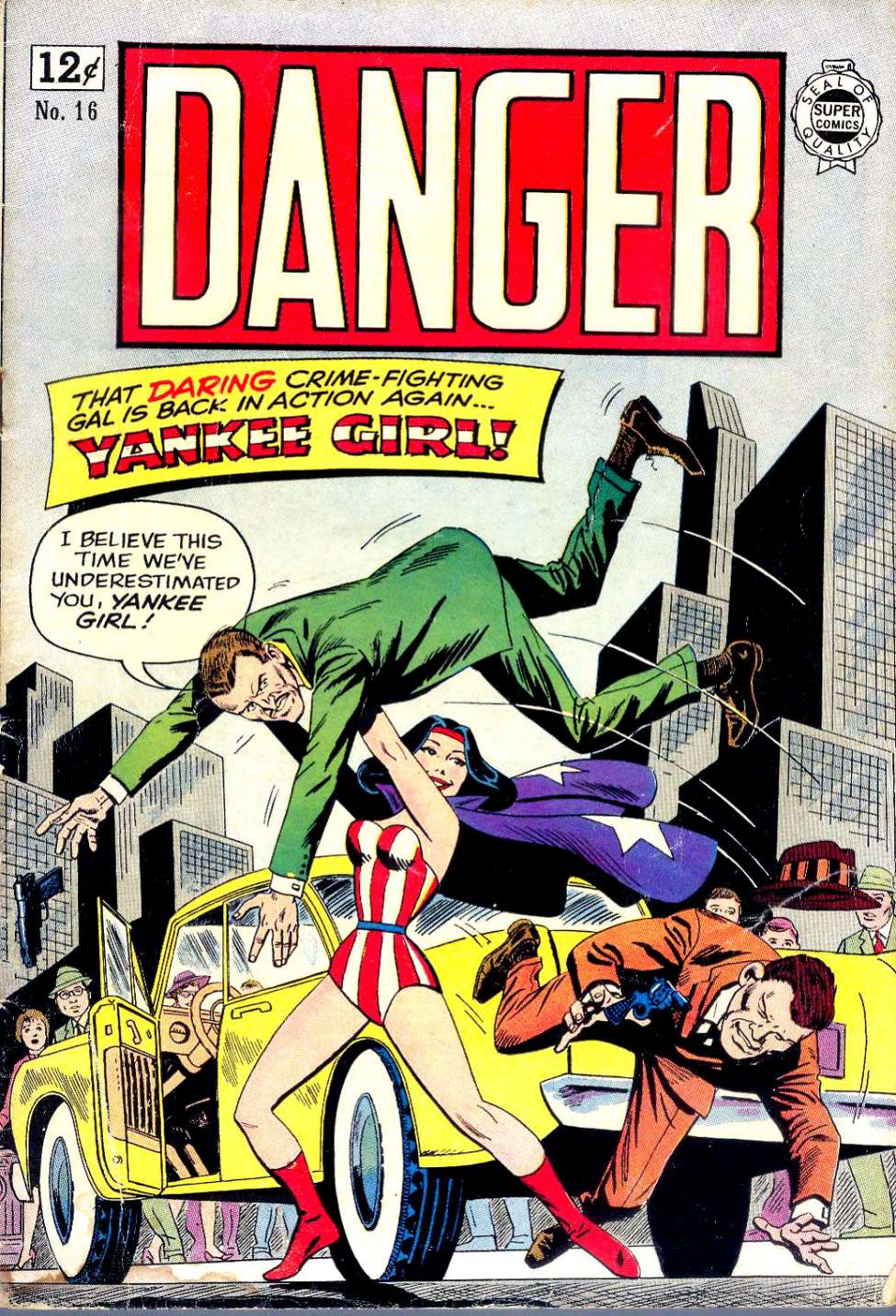 Comic Book Cover For Danger 16
