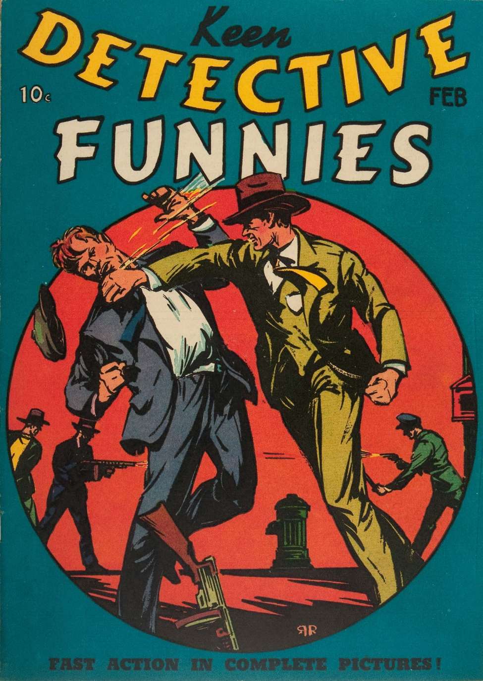 Comic Book Cover For Keen Detective Funnies 6 v2 2