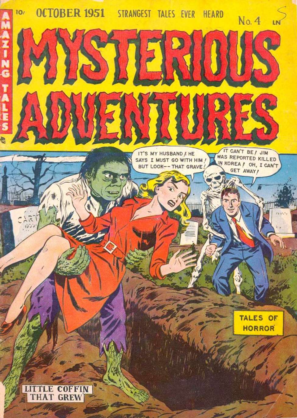 Comic Book Cover For Mysterious Adventures 4 - Version 1