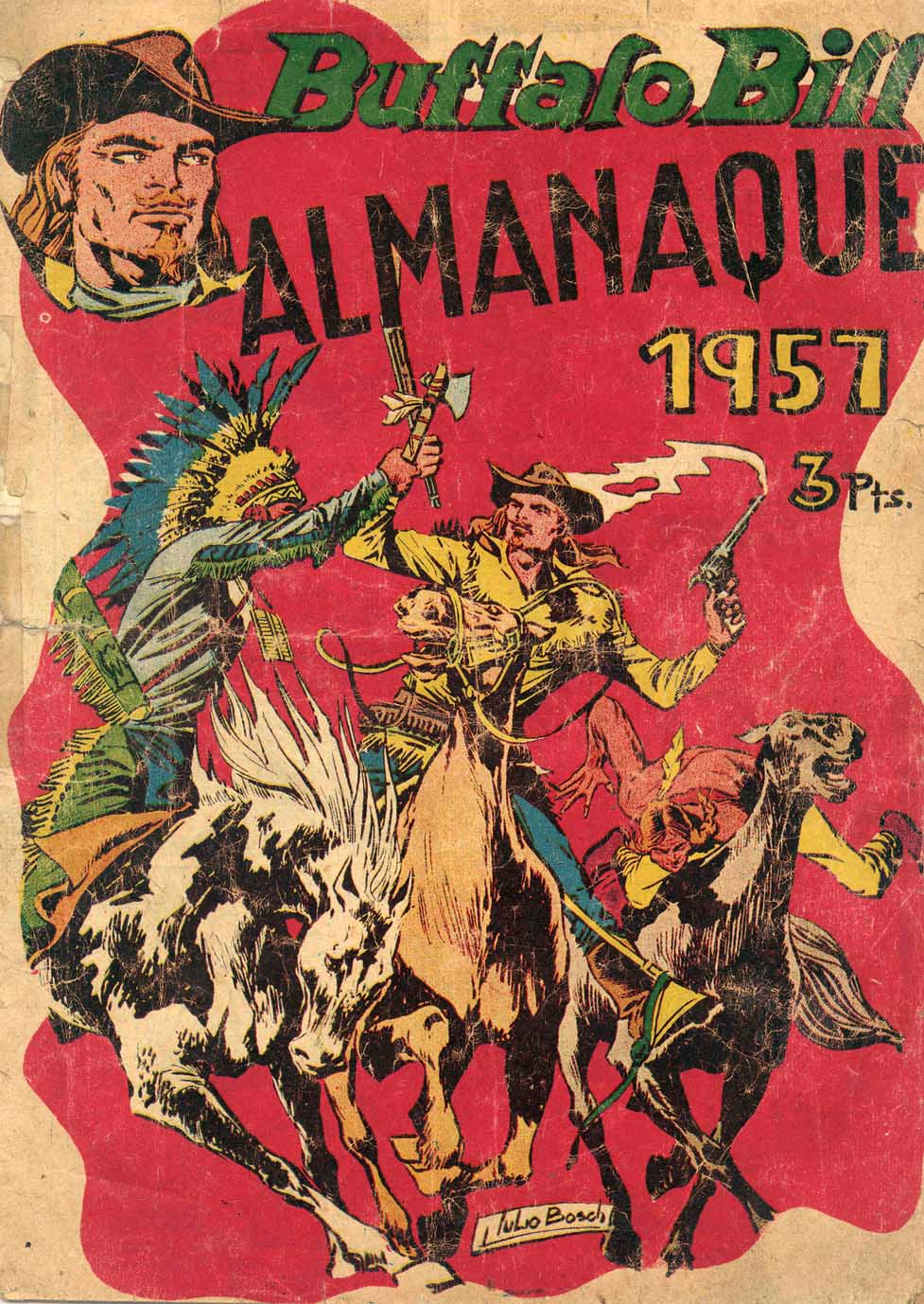 Comic Book Cover For Aventuras de Buffalo Bill 70 Almanaque 1957