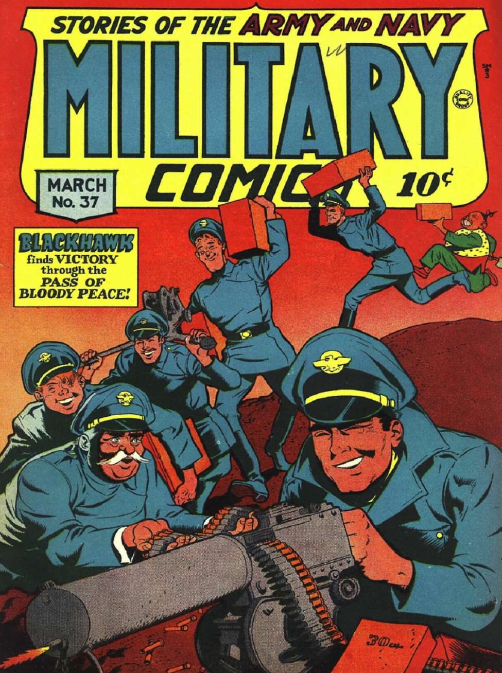 Book Cover For Military Comics 37
