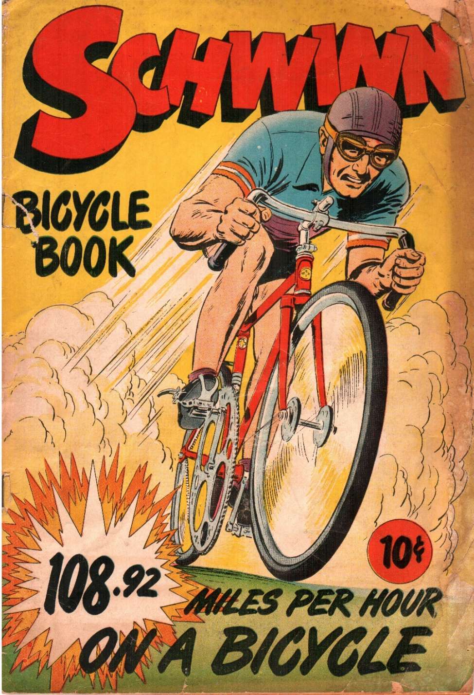 Comic Book Cover For Schwinn Bicycle Book