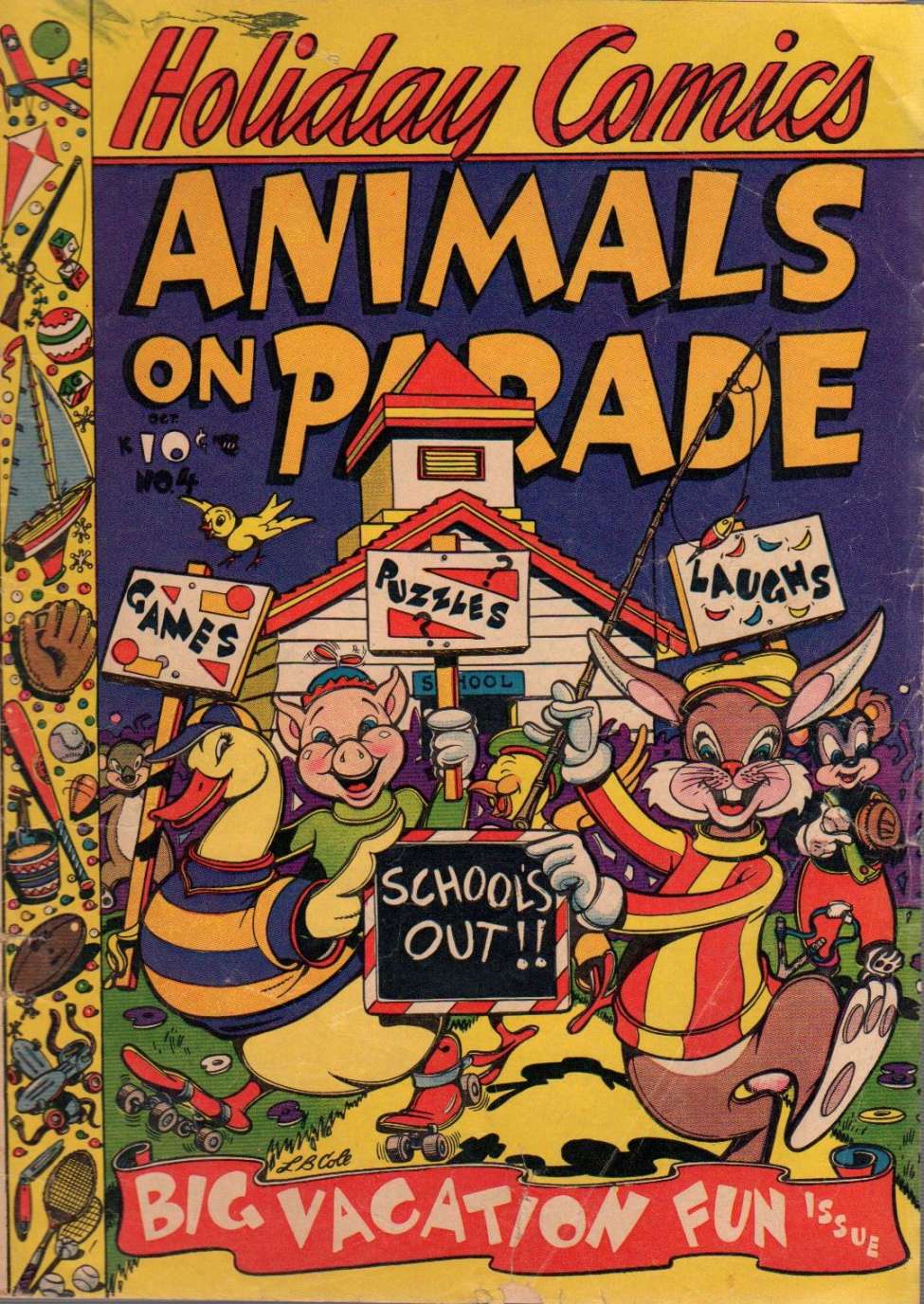 Comic Book Cover For Holiday Comics 4