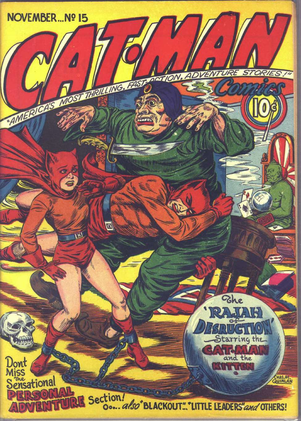Comic Book Cover For Cat-Man Comics 15 - Version 1