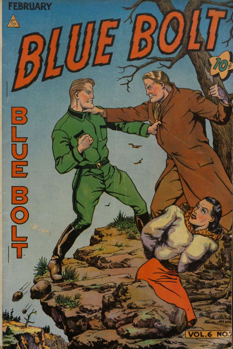 Comic Book Cover For Blue Bolt v6 7