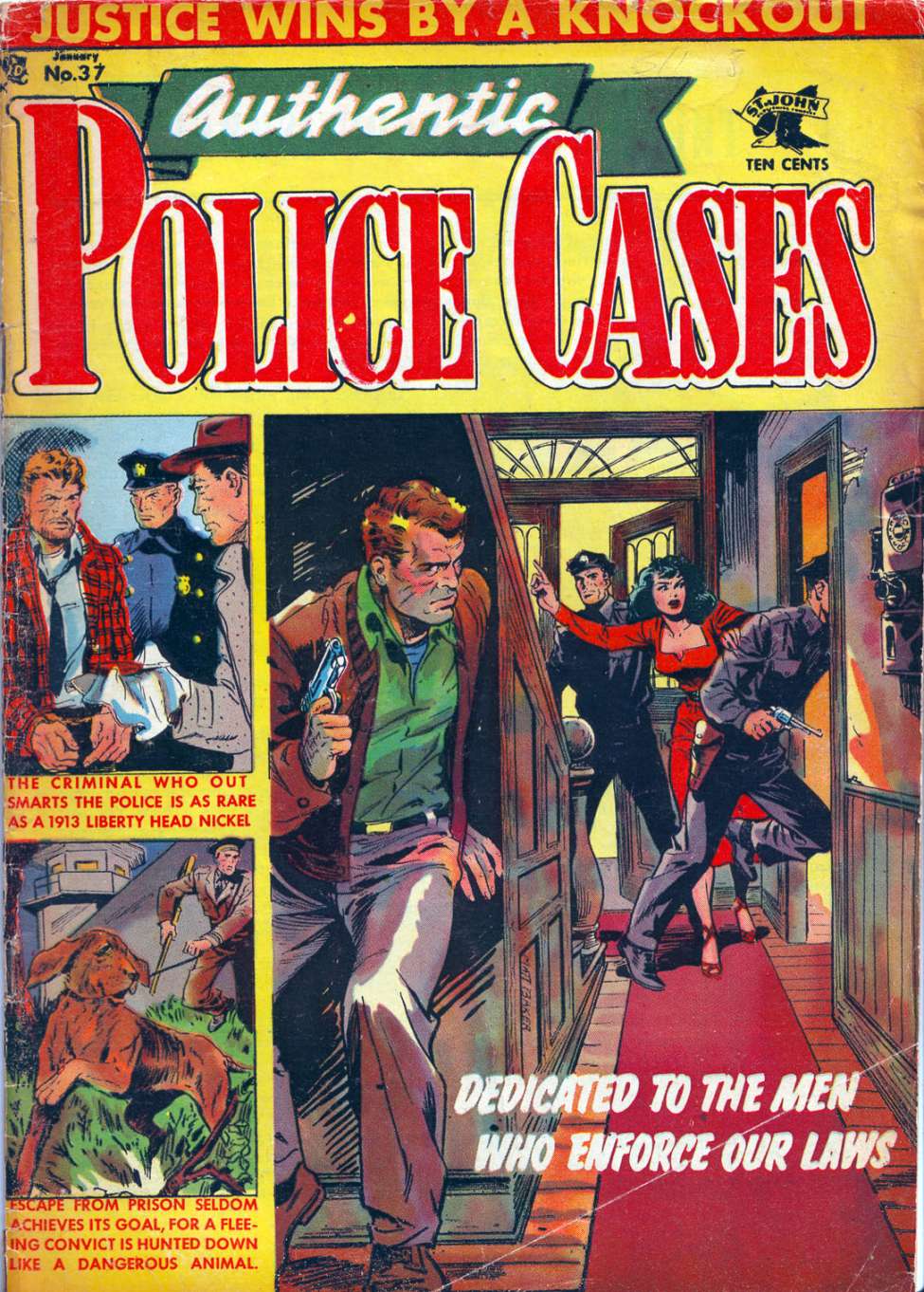 Book Cover For Authentic Police Cases 37