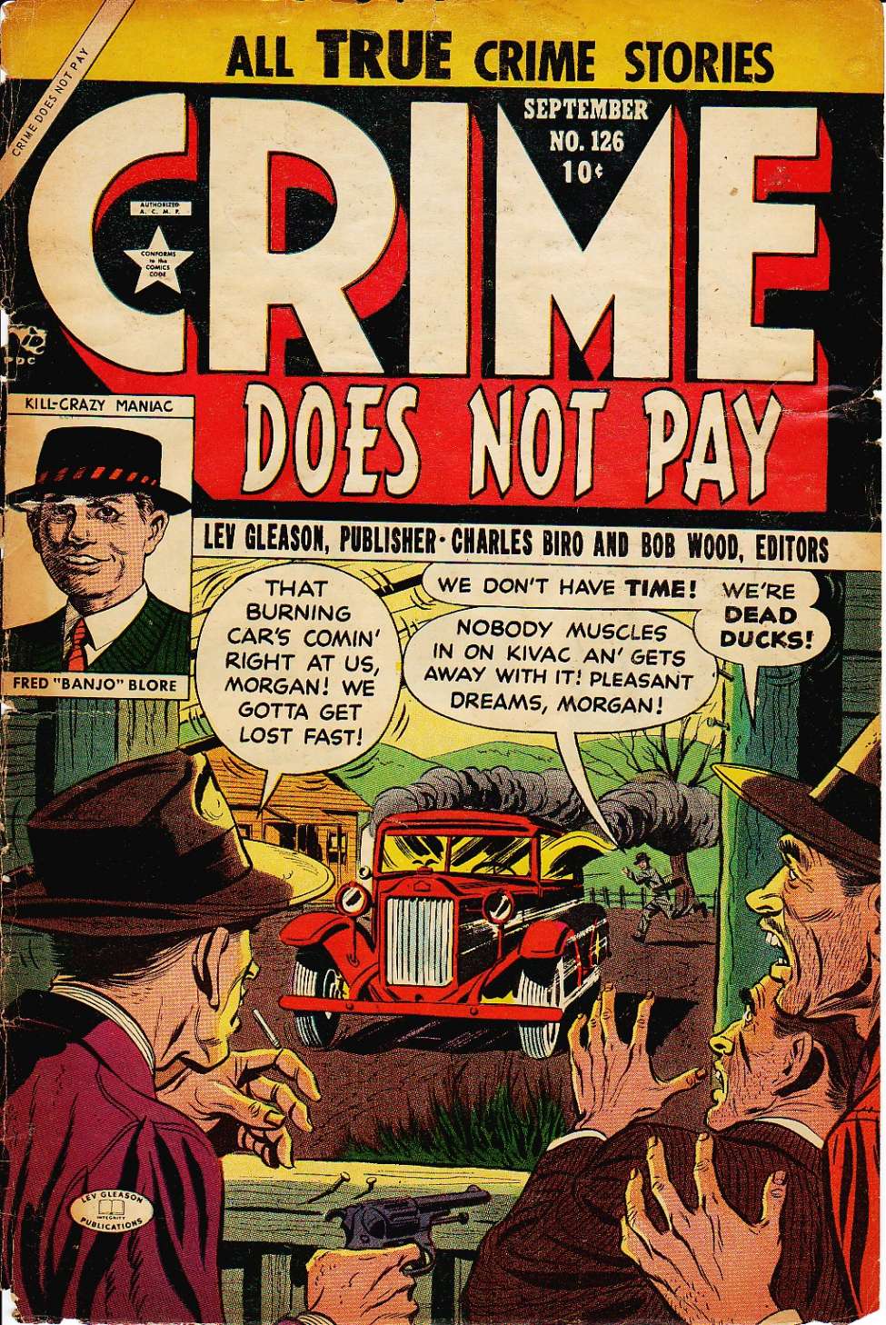 Comic Book Cover For Crime Does Not Pay 126