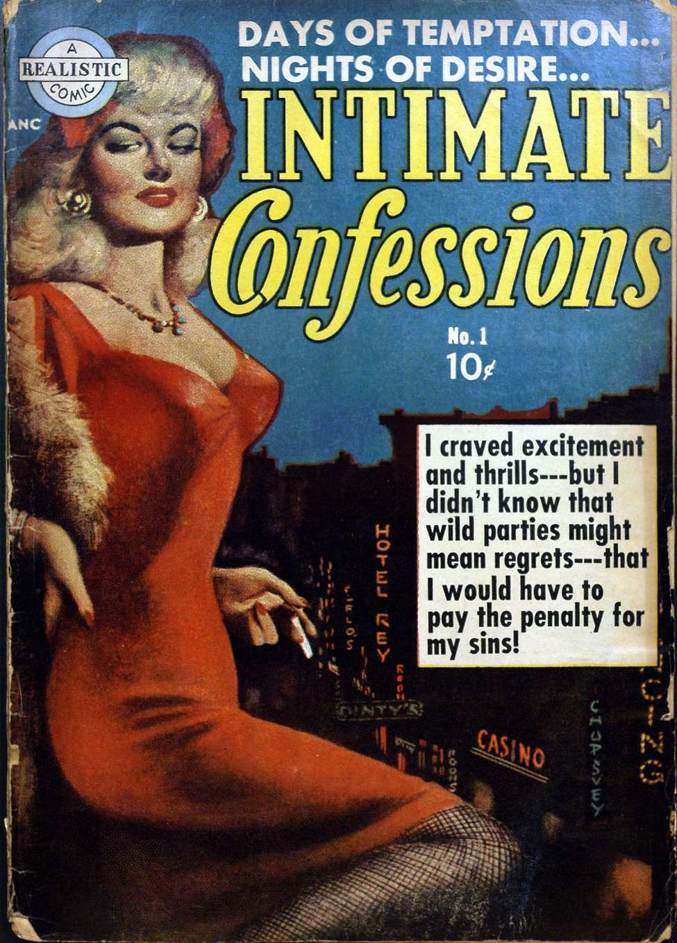 Comic Book Cover For Intimate Confessions 1
