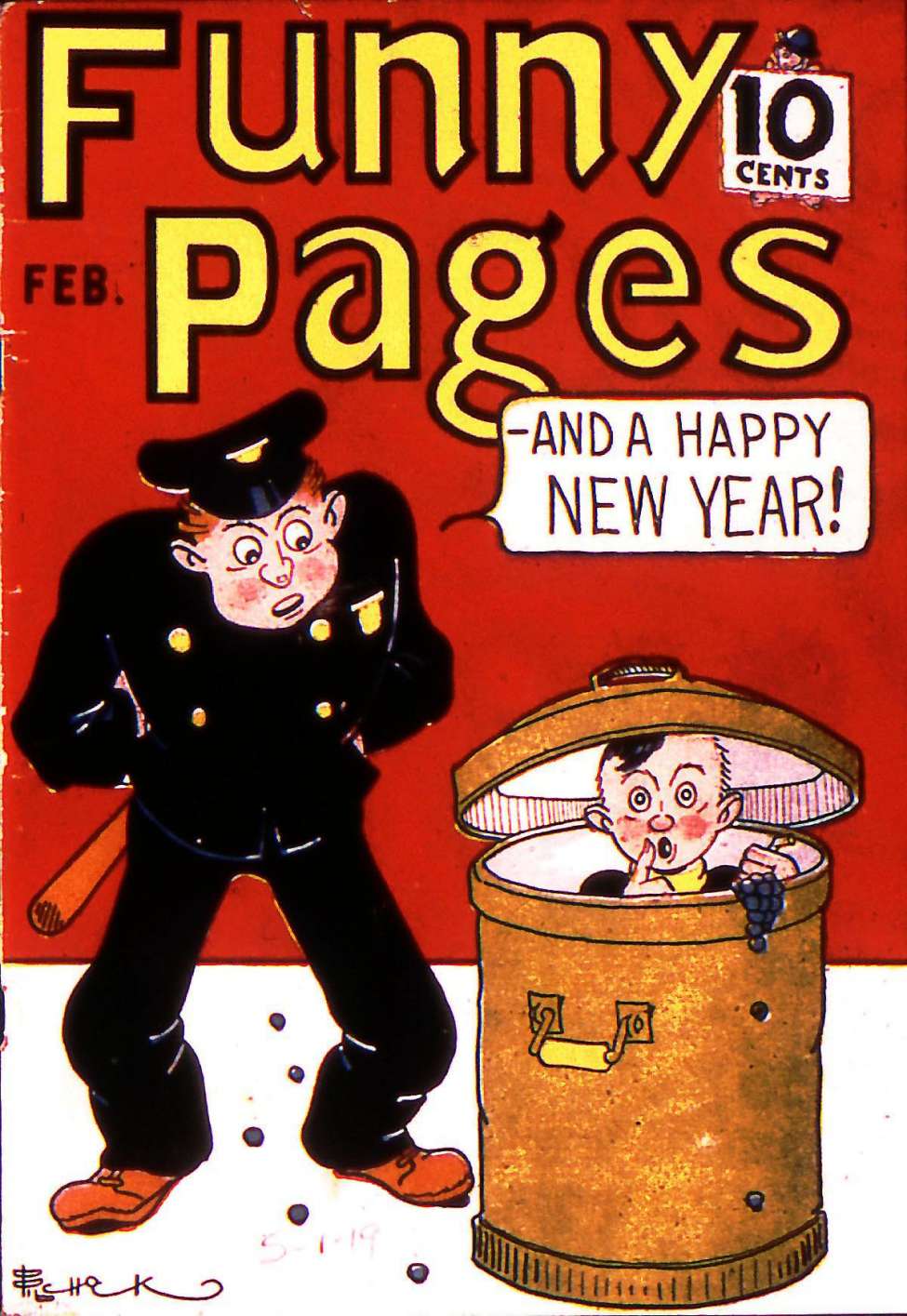 Comic Book Cover For Funny Pages v1 8 (fiche)